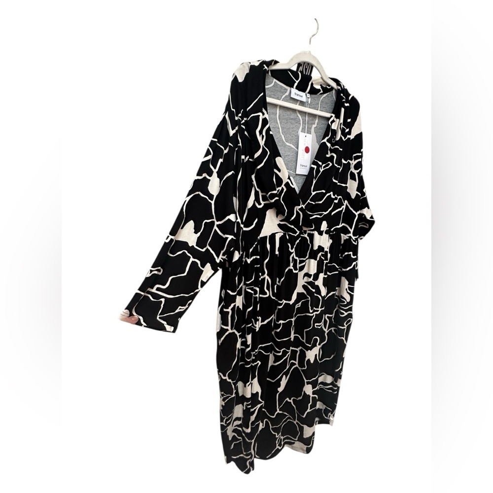 ✨ NWT Fransa Black And White Maxi Dress With Pockets - Picture 8 of 15